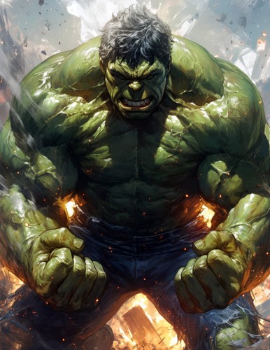 Hulk 5x11 fine - 8.5x11,